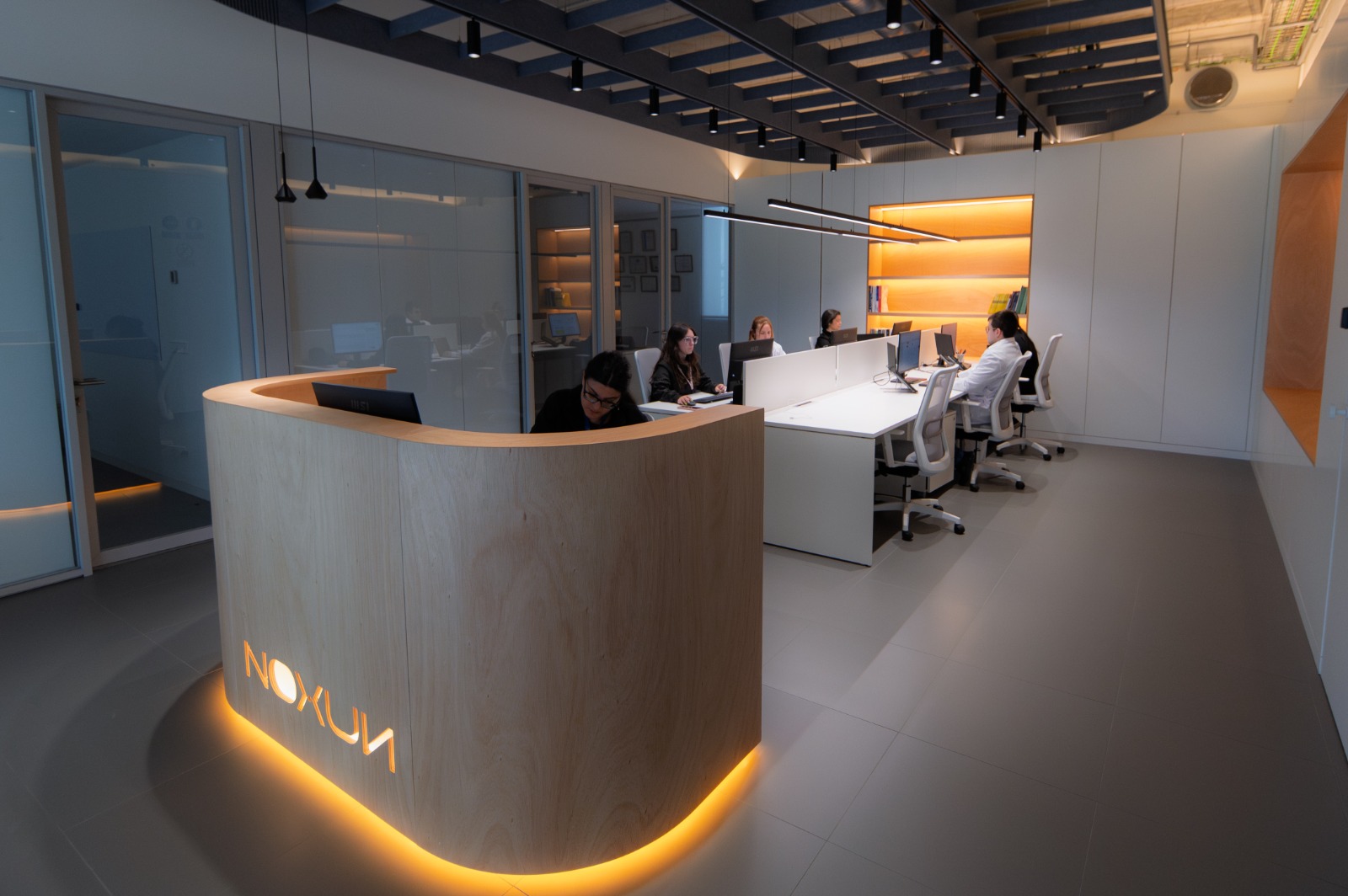 Recepción y espacio de trabajo NOXUN